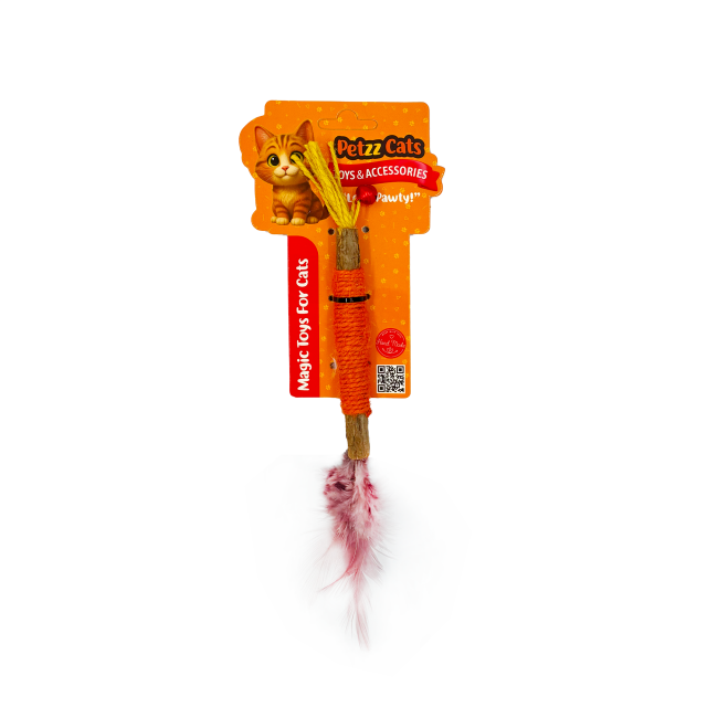 PetzzCats Zımpara Matatabi ve Çıngırak Sesli Peluş Kedi Oyuncağı Turuncu 1x20 Cm