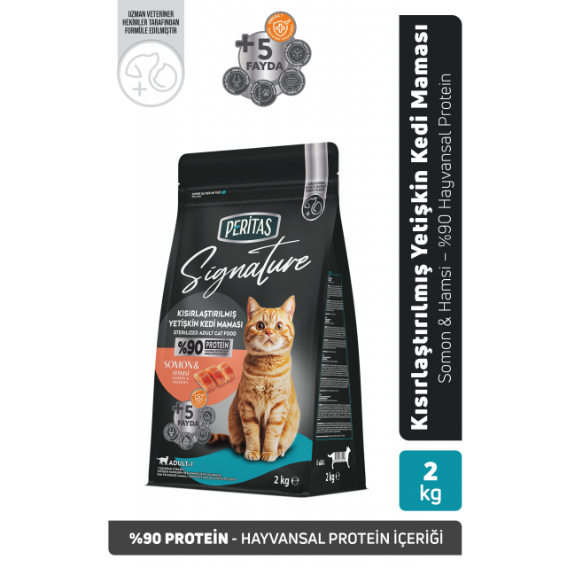 Signature Somonlu Kısırlaştırılmış Yetişkin Kedi Maması 2 Kg