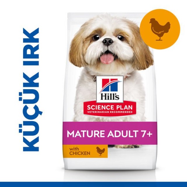 Hills Mature 7+ Tavuklu Mini Irk Yaşlı Köpek Maması 1.5 Kg
