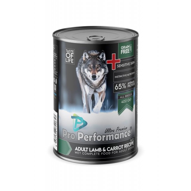 Pro Performance Ultra Premium Kuzu Etli ve Havuçlu Yetişkin Konserve Köpek Maması 1 Adet 400 Gr