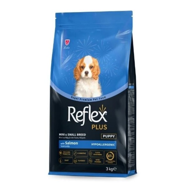 Reflex Plus Somonlu Mini ve Küçük Irk Yavru Köpek Maması 3 Kg