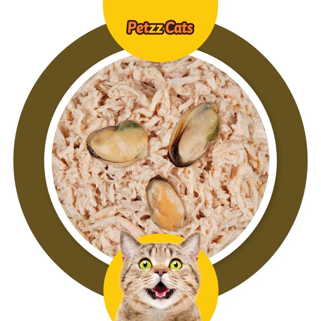 PetzzCats Tavuk & Midye Konserve Kedi Maması 1 Adet 70 Gr