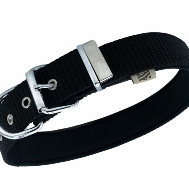 Doggie Comfort Dokuma Çivili Köpek Boyun Tasması Large Siyah 4x57-65 Cm