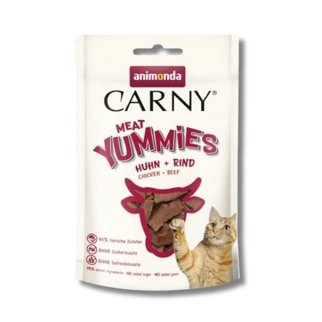 Animonda Carny Meat Tavuk ve Sığır Etli Yetişkin Kedi Ödül Maması 1 Adet 50 Gr