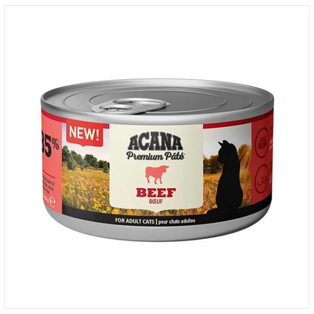 Acana Premium Pate Sığır Etli Yetişkin Konserve Kedi Maması 85 Gr