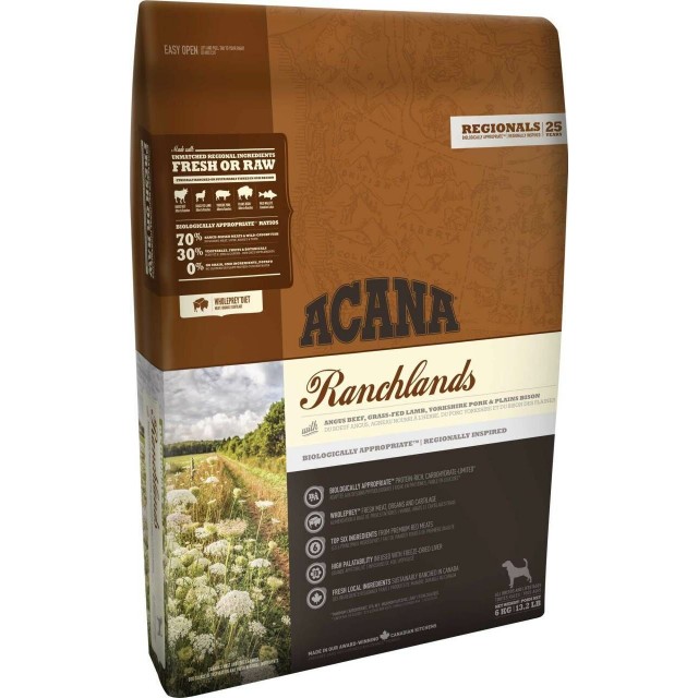Acana Ranchlands Tahılsız Sığır Ve Kuzu Etli Köpek Maması 2 Kg
