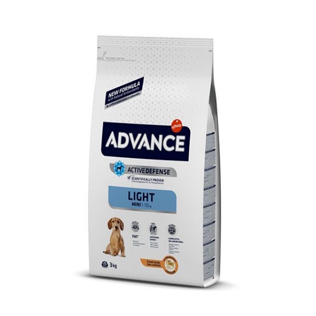 Advance Light Mini Tavuklu Küçük Irk Diyet Köpek Maması 3 Kg