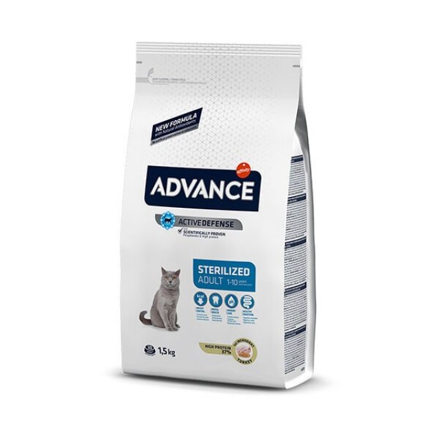 Advance Sterilised Hindili Kısırlaştırılmış Yetişkin Kedi Maması 1.5 Kg