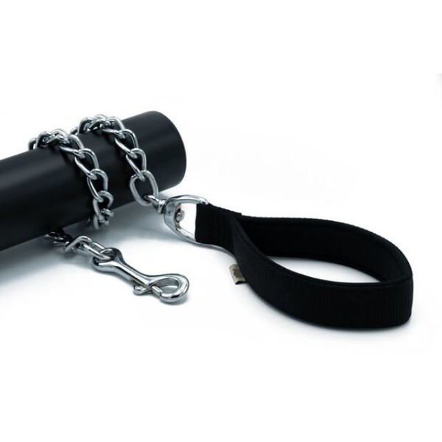 Doggie Comfort Dokuma Köpek Gezdirme Tasması Medium Siyah 4.5x80 Cm