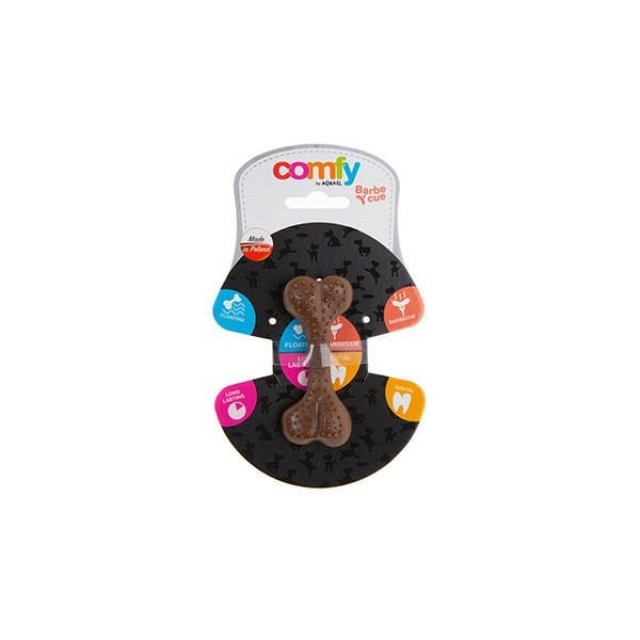 Aquael Comfy Dental Barbekülü Köpek Kemik Oyuncağı Kahverengi 12.5 Cm