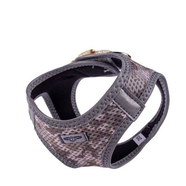 Doggie Havalı Dokuma Reflektör Küçük Irk Köpek Göğüs Tasması Xxsmall Kamuflaj 26-30 Cm