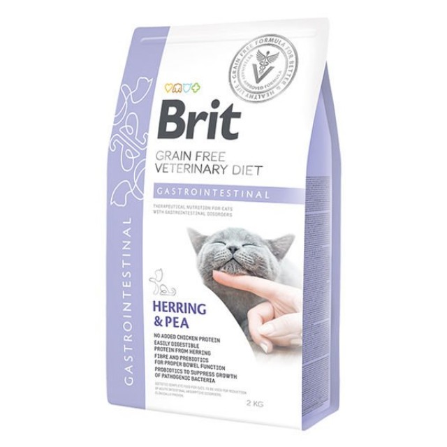 Brit Veterinary Diet Gastrointestinal Ringa Balıklı Sindirim Sistemi Destekleyici Tahılsız Kedi Maması 2 Kg