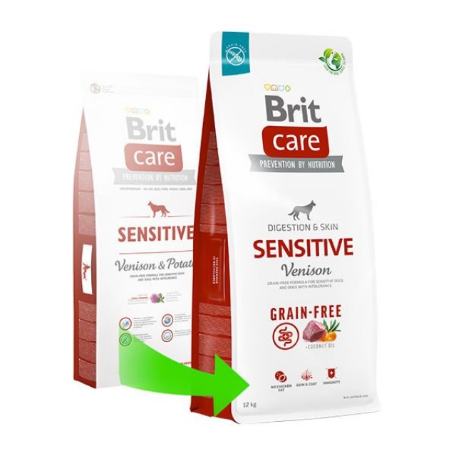 Brit Care Sensitive Tahılsız Geyik Etli Yetişkin Köpek Maması 3 Kg