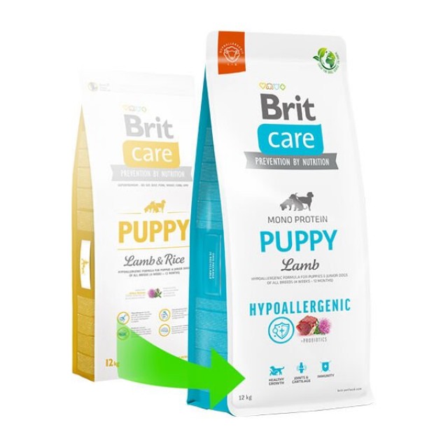 Brit Care Hypo-Allergenic Kuzu Etli Yavru Köpek Maması 12 Kg