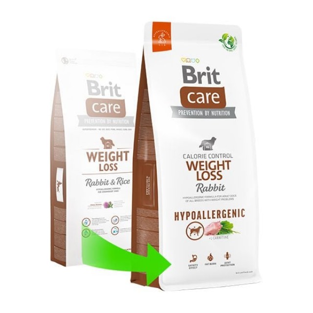 Brit Care Weight Loss Kilo Kontrolü Sağlayan Tavşanlı Yetişkin Köpek Maması 3 Kg