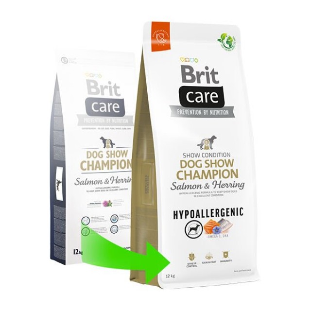 Brit Care Hypo-Allergenic Champion Somonlu ve Ringa Balıklı Yetişkin Köpek Maması 12 Kg