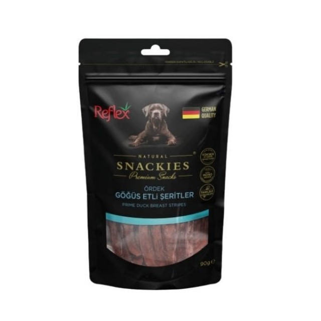 Reflex Snackies Natural Ördek Göğüs Etli Şerit Tahılsız Köpek Ödül Maması 1 Adet 90 Gr