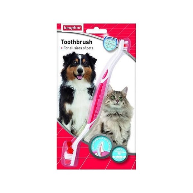 Beaphar İki Uçlu Köpek Diş Fırçası 22 Cm Beaphar İki Uçlu Köpek Diş Fırçası 22 Cm