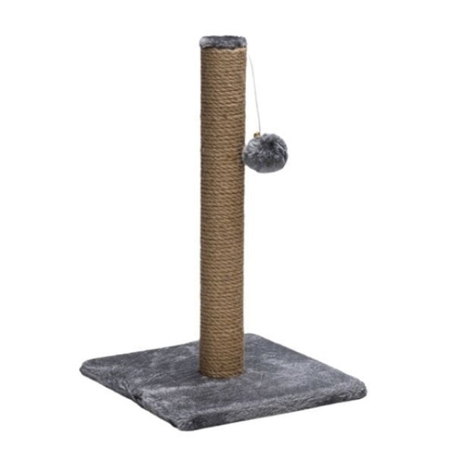 Beeztees Top Oyuncaklı Kedi Tırmalama Direği 25x25x42 Cm Gri Beeztees Top Oyuncaklı Kedi Tırmalama Direği 25x25x42 Cm Gri