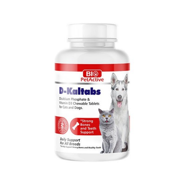 Bio Pet Active D-Kaltabs Kedi ve Köpek İçin Kalsiyum Tableti 30 Gr 60 Adet