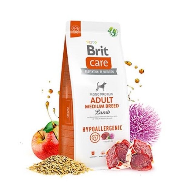 Brit Care Hypo-Allergenic Kuzu Etli Orta Irk Yetişkin Köpek Maması 12 Kg