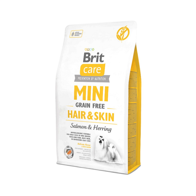 Brit Care Mini Hair Skin Somonlu Tahılsız Küçük Irk Köpek Maması 2 Kg