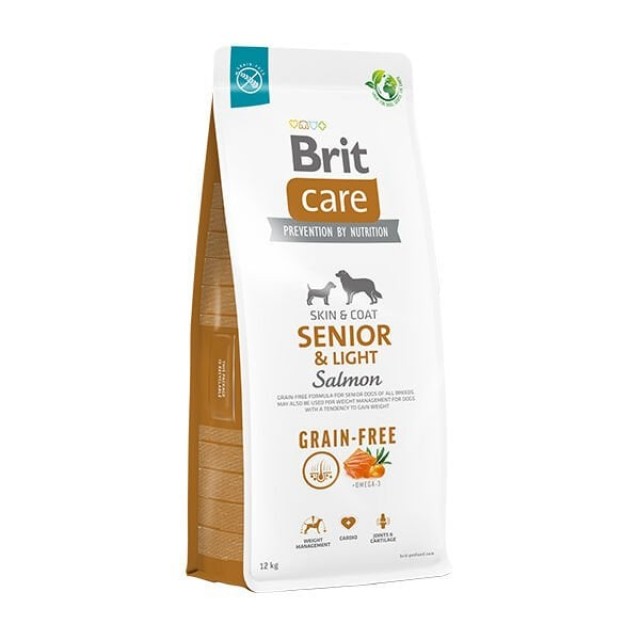 Brit Care Senior Light Tahılsız Somonlu Yaşlı Diyet Köpek Maması 12 Kg