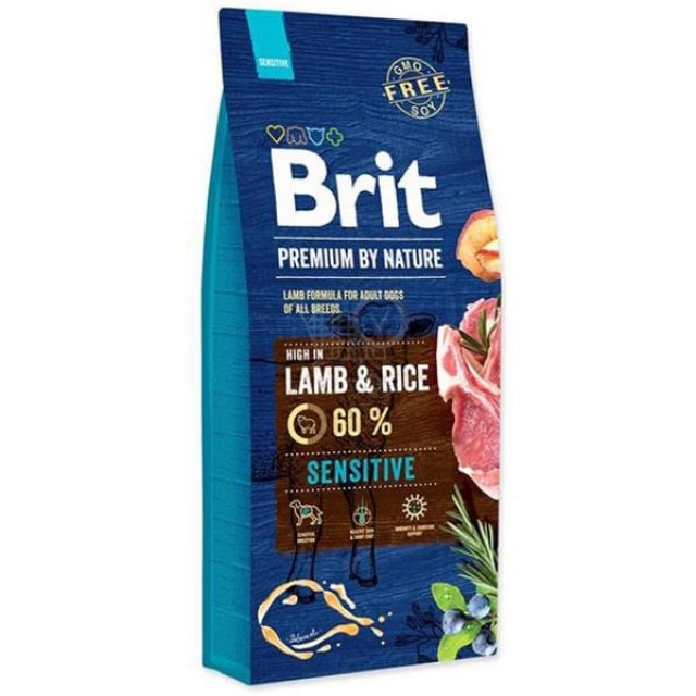 Brit Premium By Nature Sensitive Kuzu Etli Yetişkin Köpek Maması 8 Kg