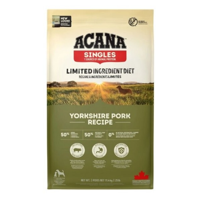 Acana Yorkshire Pork Tahılsız Domuz Etli Yetişkin Köpek Maması 11.4 Kg