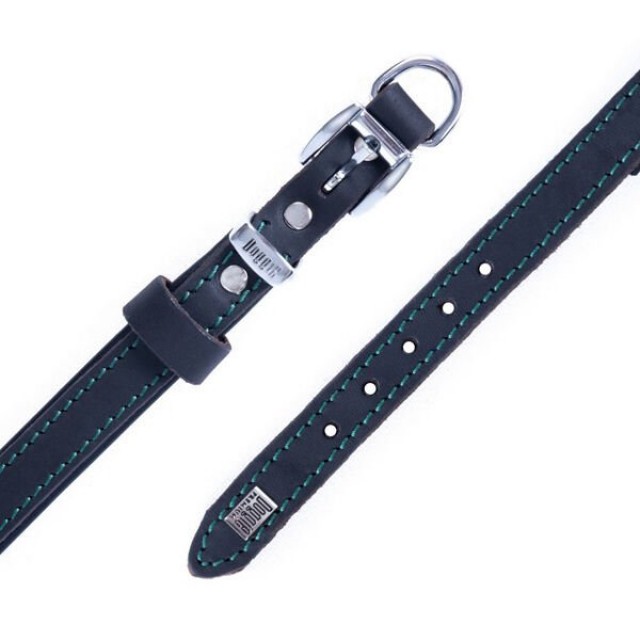 Doggie Yağlı Deri Köpek Boyun Tasması Medium Kahverengi 1.5x25-30 Cm