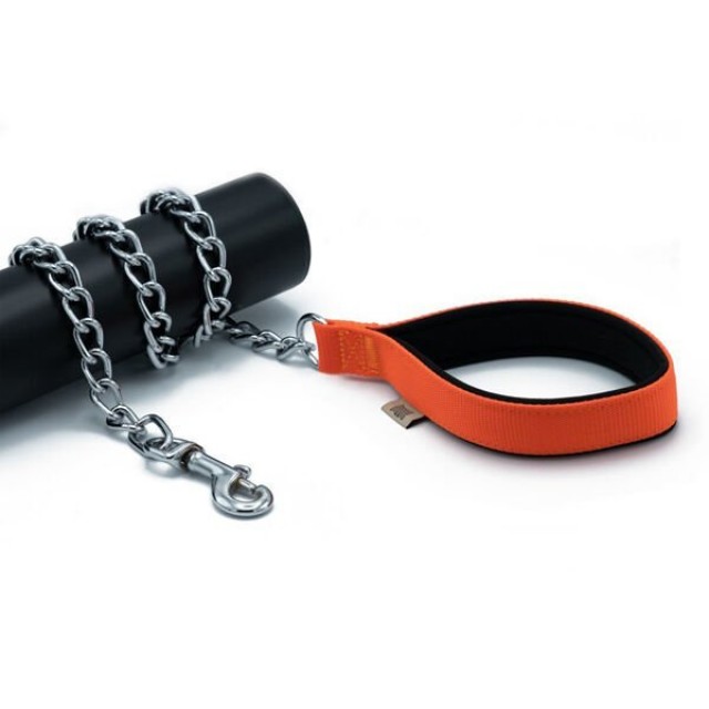 Doggie Comfort Dokuma Köpek Gezdirme Tasması Medium Turuncu 4x110 Cm