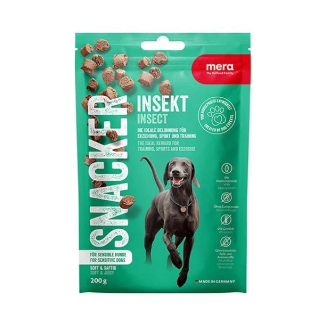 Mera Snacker İnsect Böcekli Yumuşak Köpek Ödülü Maması 1 Adet 200 Gr