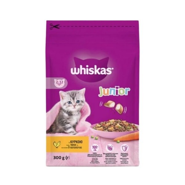 Whiskas Junior Tavuklu Yavru Kedi Maması 300 Gr