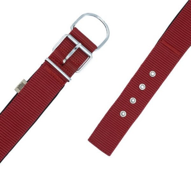 Doggie Elit Dokuma Köpek Boyun Tasması Medium Kırmızı 5x55-65 Cm
