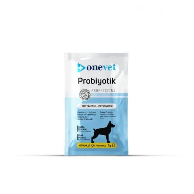 OneVet Probiyotik Köpekler için Sindirim ve Bağışıklık Güçlendirici Saşe 1 Gr 7 Adet