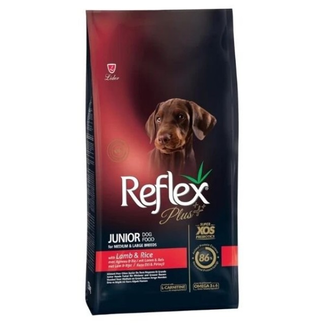 Reflex Plus Kuzu Etli Orta ve Büyük Irk Yavru Köpek Maması 3 Kg
