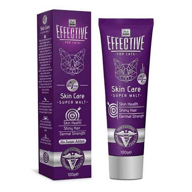 Delibon Effective Skin Care Malt Katkılı Deri ve Tüy Sağlığı Kedi Macunu 100 Gr