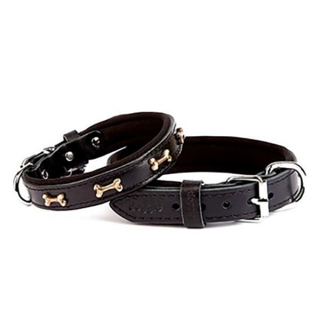 Doggie Comfort Deri Kemik Süslü Köpek Boyun Tasması Medium Siyah 2.5x37-45 Cm Doggie Comfort Deri Kemik Süslü Köpek Boyun Tasması Medium Siyah 2.5x37-45 Cm