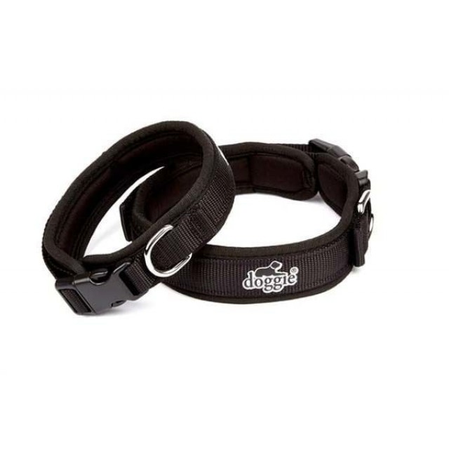 Doggie Havalı Dokuma Köpek Boyun Tasması Medium Siyah 2.5x40-50 Cm Doggie Havalı Dokuma Köpek Boyun Tasması Medium Siyah 2.5x40-50 Cm