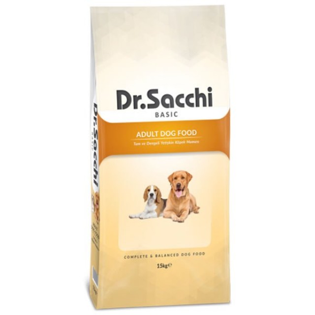 Dr.Sacchi Basic Chicken Tavuklu Yetişkin Köpek Maması 15 Kg