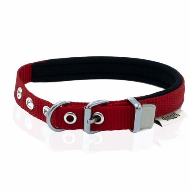 Doggie Comfort Dokuma Köpek Boyun Tasması Small Kırmızı 1.5x25-30 Cm