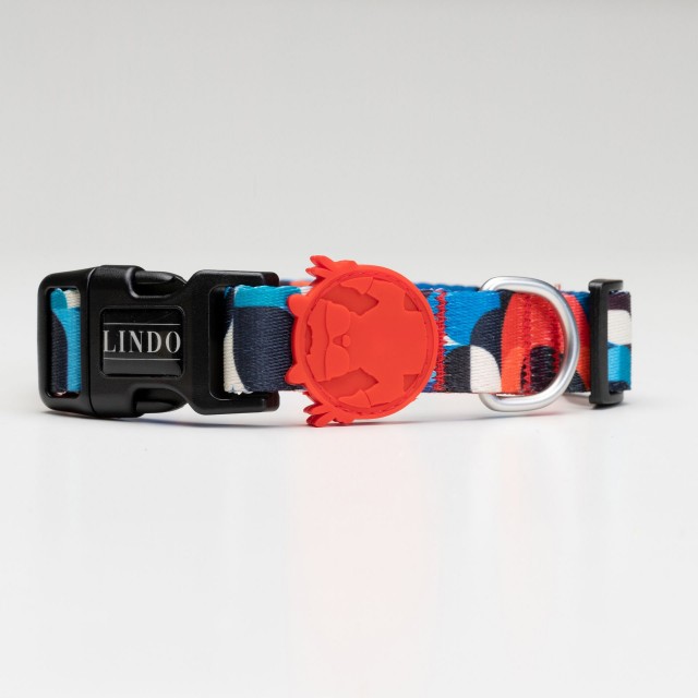 Lindo Dogs Red Line Köpek Boyun Tasması Kırmızı/Mavi Small