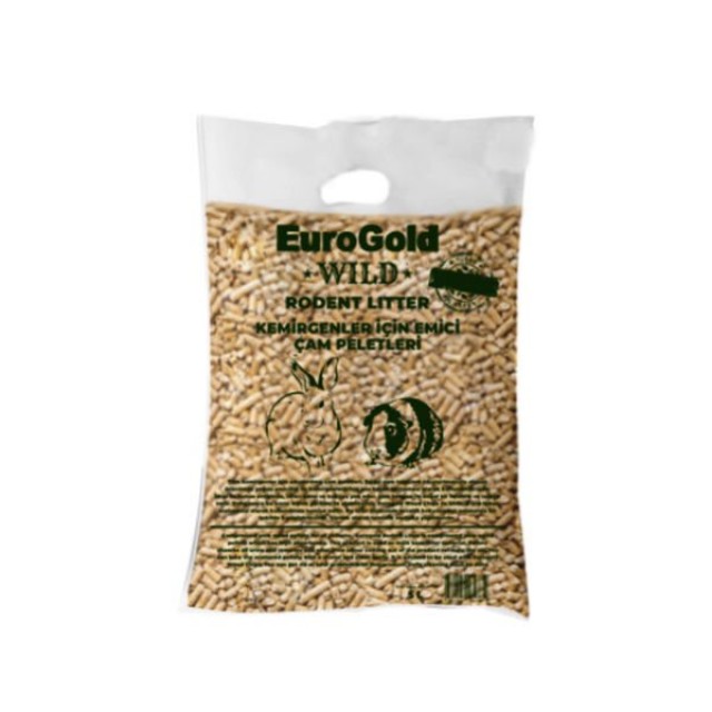 Euro Gold Wild Kemirgen İçin Emici Çam Peletleri 5L