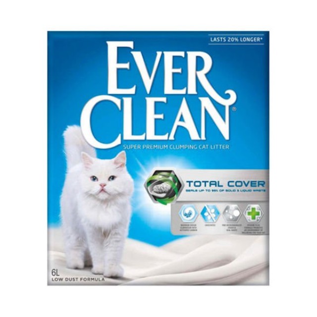 Ever Clean Total Cover Kokusuz Topaklanan Kedi Kumu 10 Lt