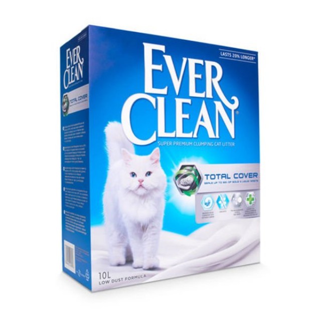 Ever Clean Total Cover Kokusuz Topaklanan Kedi Kumu 10 Lt