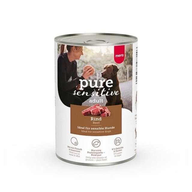 Mera Pure Sensitive Adult Biftekli Yetişkin Köpek Konservesi 1 Adet 400 Gr