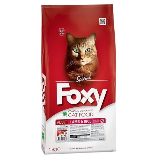 Foxt Kuzulu ve Pirinçli Yetişkin Kedi Maması 15 Kg