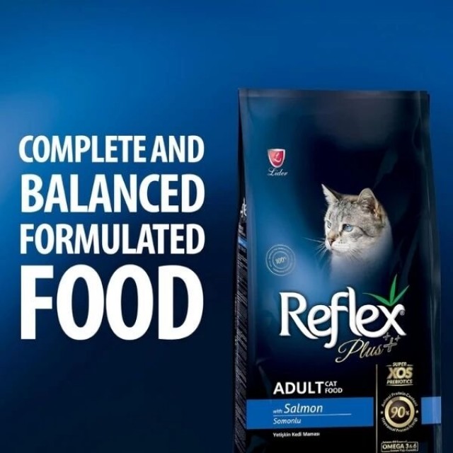 Reflex Plus Adult Somonlu Yetişkin Kedi Maması 15 Kg