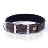 Doggie Comfort Deri Kemik Süslü Köpek Boyun Tasması Medium Kahverengi 3x42-50 Cm