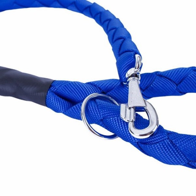 Doggie Örgülü Dokuma Köpek Gezdirme Tasması Medium Mavi 3x100 Cm
